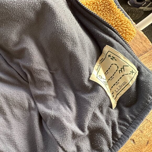 LL Bean Hooded Sherpa Fleece - Picture 8 of 8